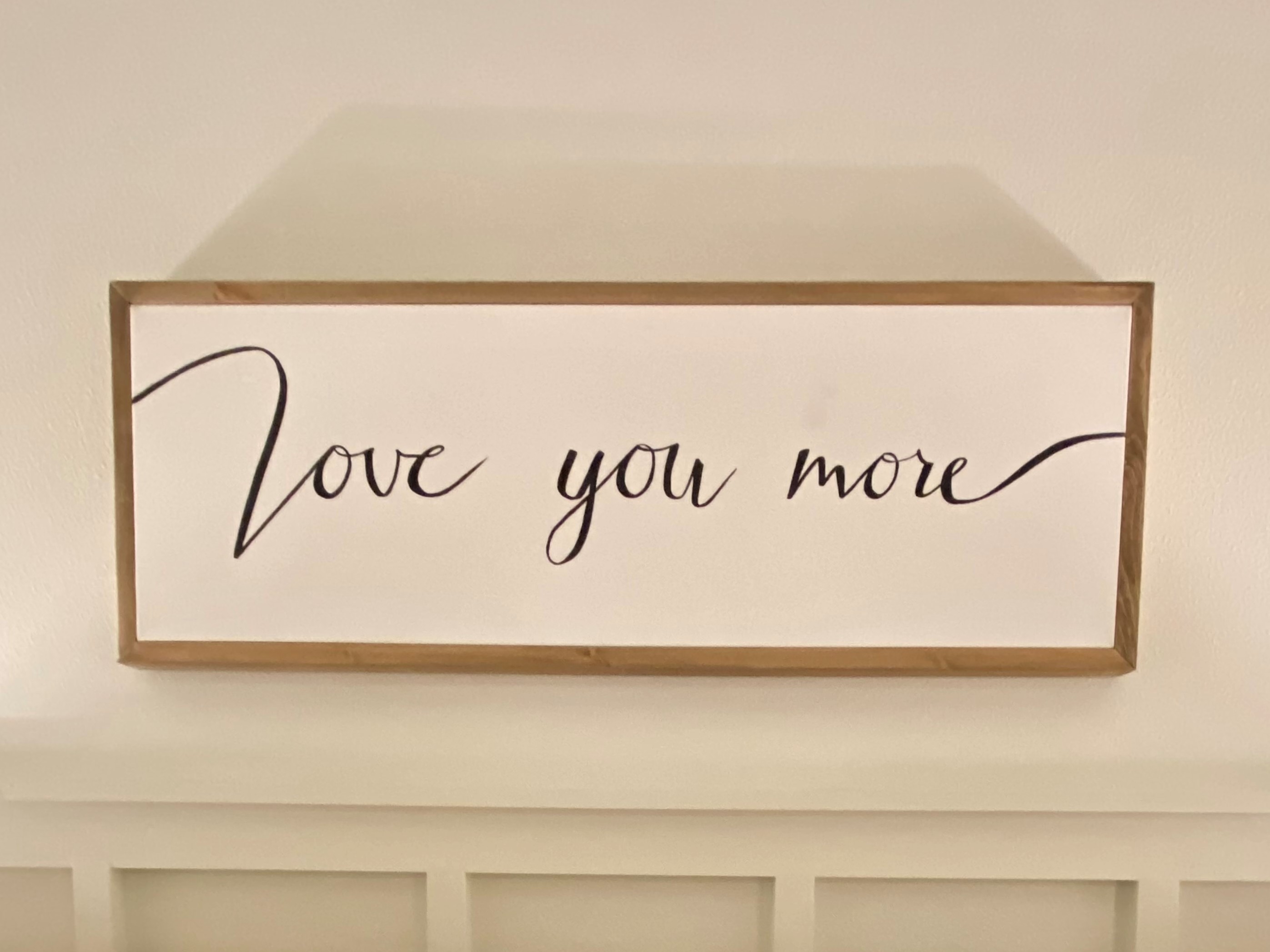 Love You More canvas